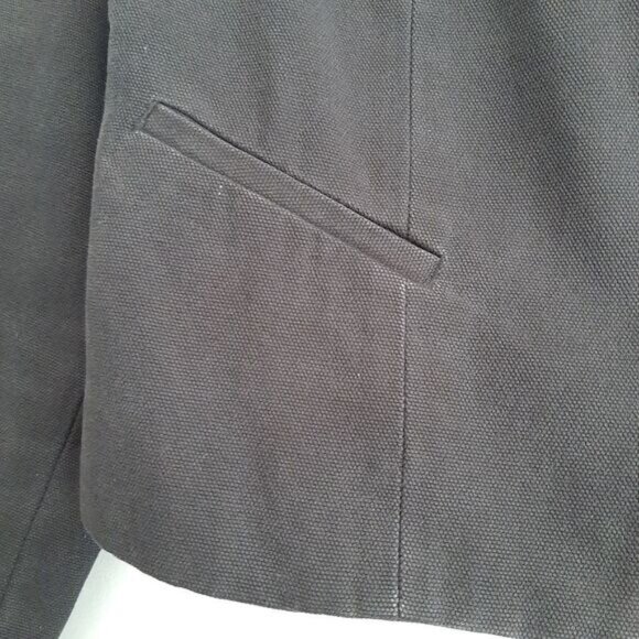 JOE'S JEANS Canvas Moto Bomber Textile Jacket Black Sz S - Picture 9 of 16